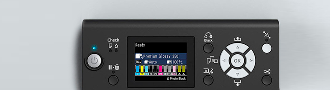 epson surecolor sc-p kijelző és kezelő panel