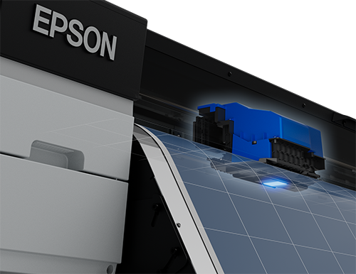 Az EPSON SC-S7100 új eco-solvent nyomtatójának továbbfejlesztett nyomtató feje